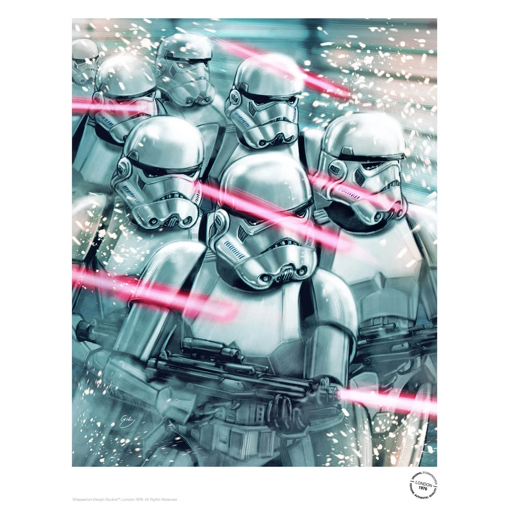 Star Wars The Original Stormtrooper Attack Print Image 1
