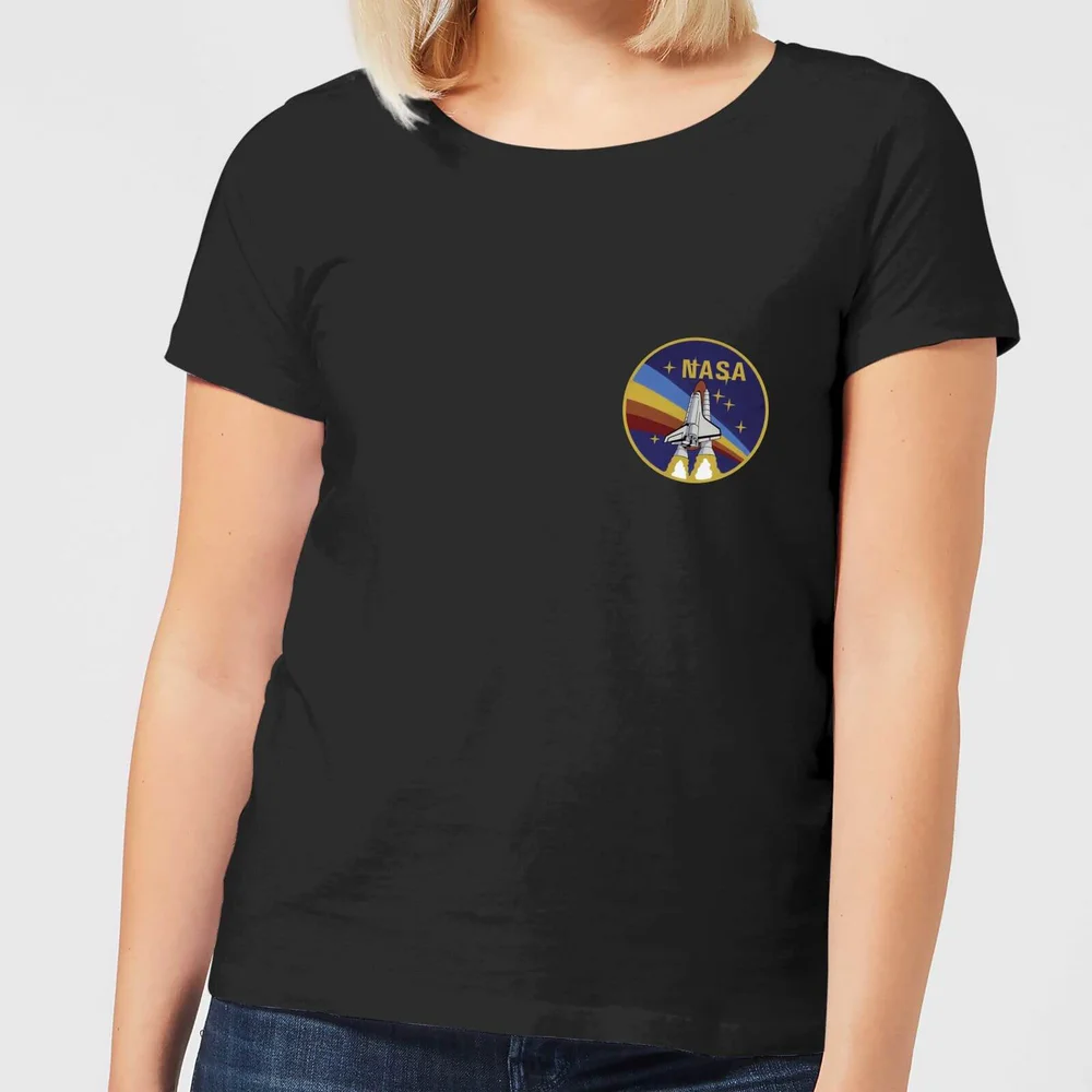 NASA Vintage Rainbow Shuttle Women's T-Shirt - Black - S Image 1