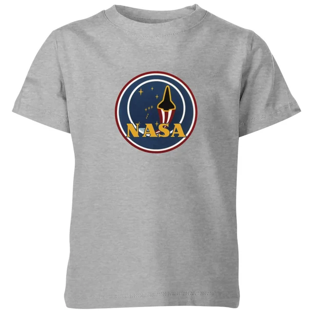 NASA JM Patch Kids' T-Shirt - Grey