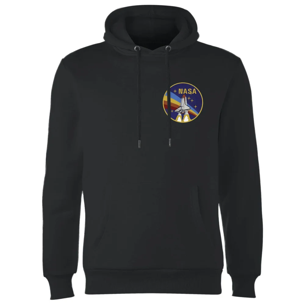 NASA Vintage Rainbow Shuttle Hoodie - Black - S Image 1