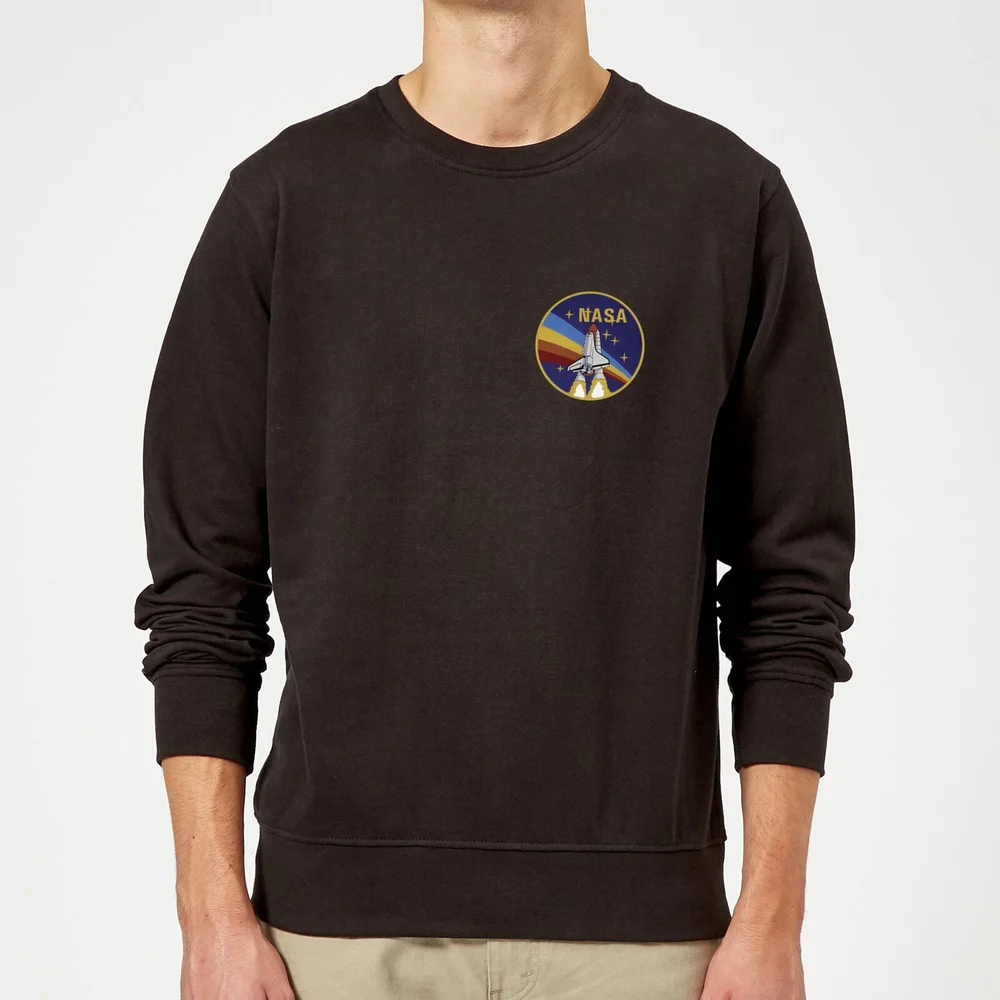 NASA Vintage Rainbow Shuttle Sweatshirt - Black - S Image 1