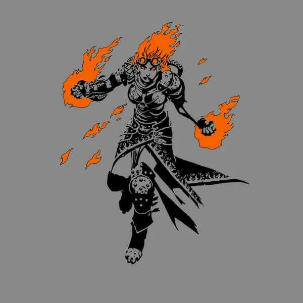 Magic The Gathering Chandra Character Art Sweatshirt - Grey