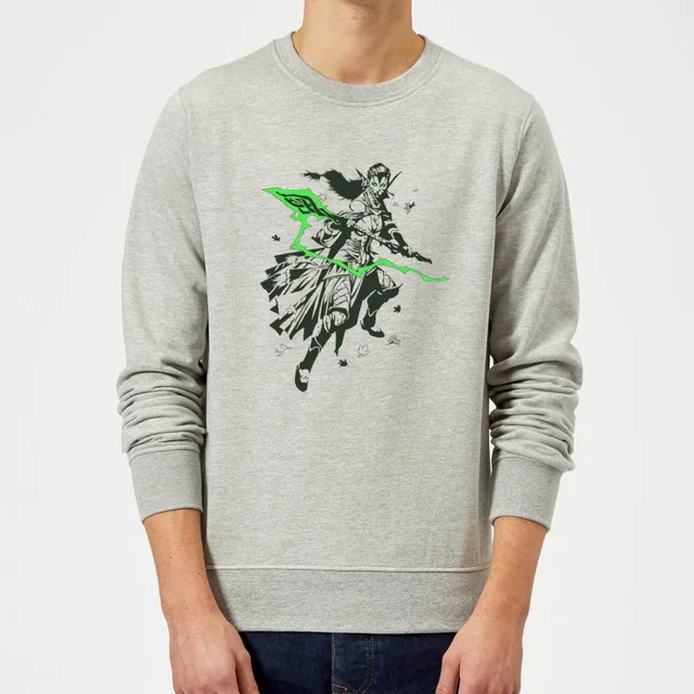 Magic The Gathering Nissa Character Art Sweatshirt - Grey