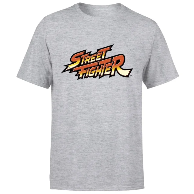 Street Fighter Logo Men's T-Shirt - Grey