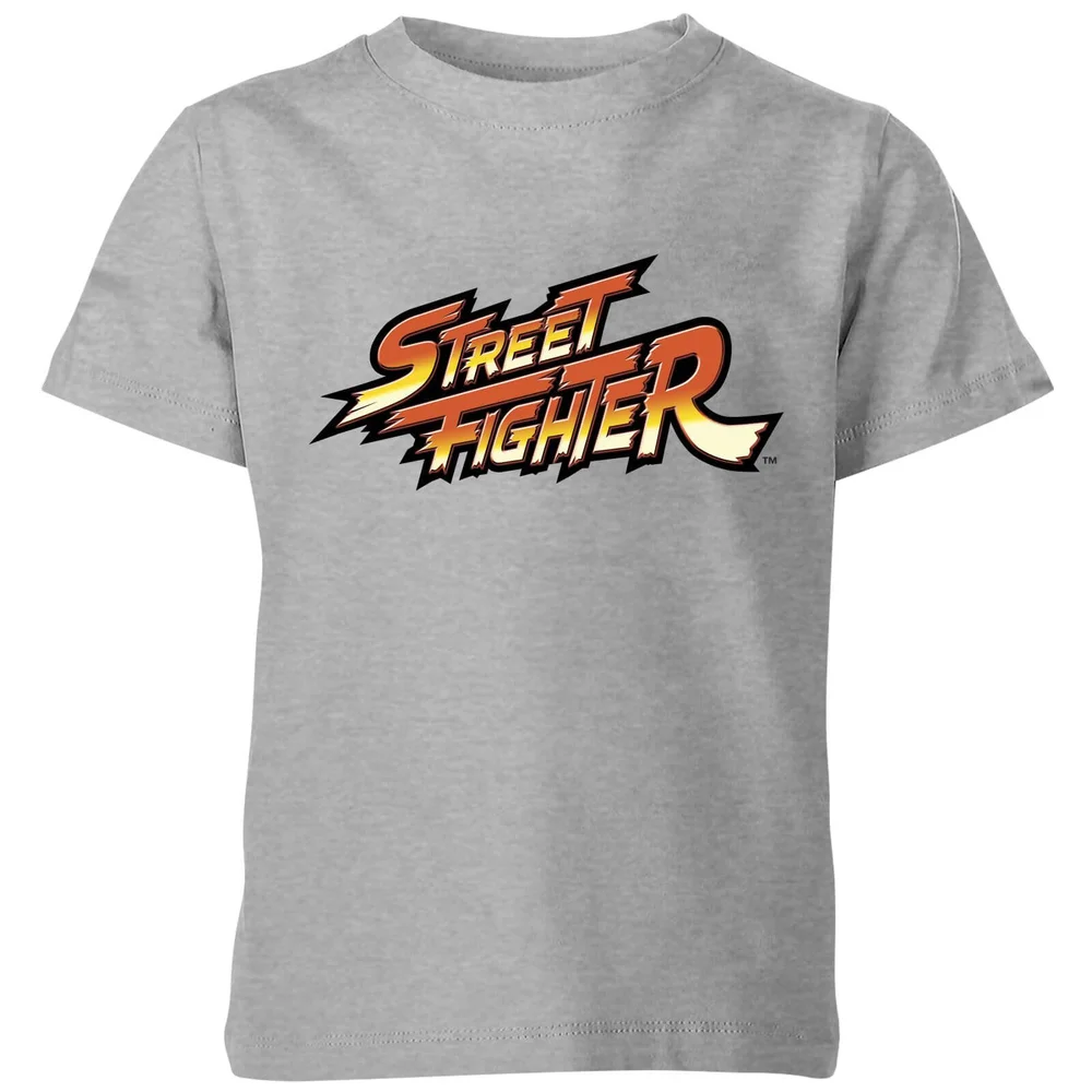 Street Fighter Logo Kids' T-Shirt - Grey - 3-4 Years Image 1