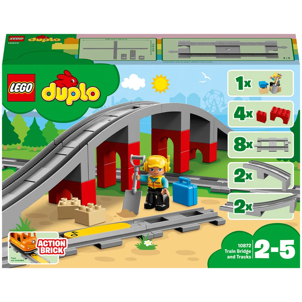 LEGO DUPLO Town: Train Bridge and Tracks (10872) Image 1