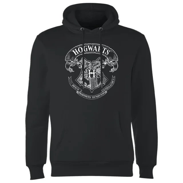Harry Potter Hogwarts Crest Hoodie - Black