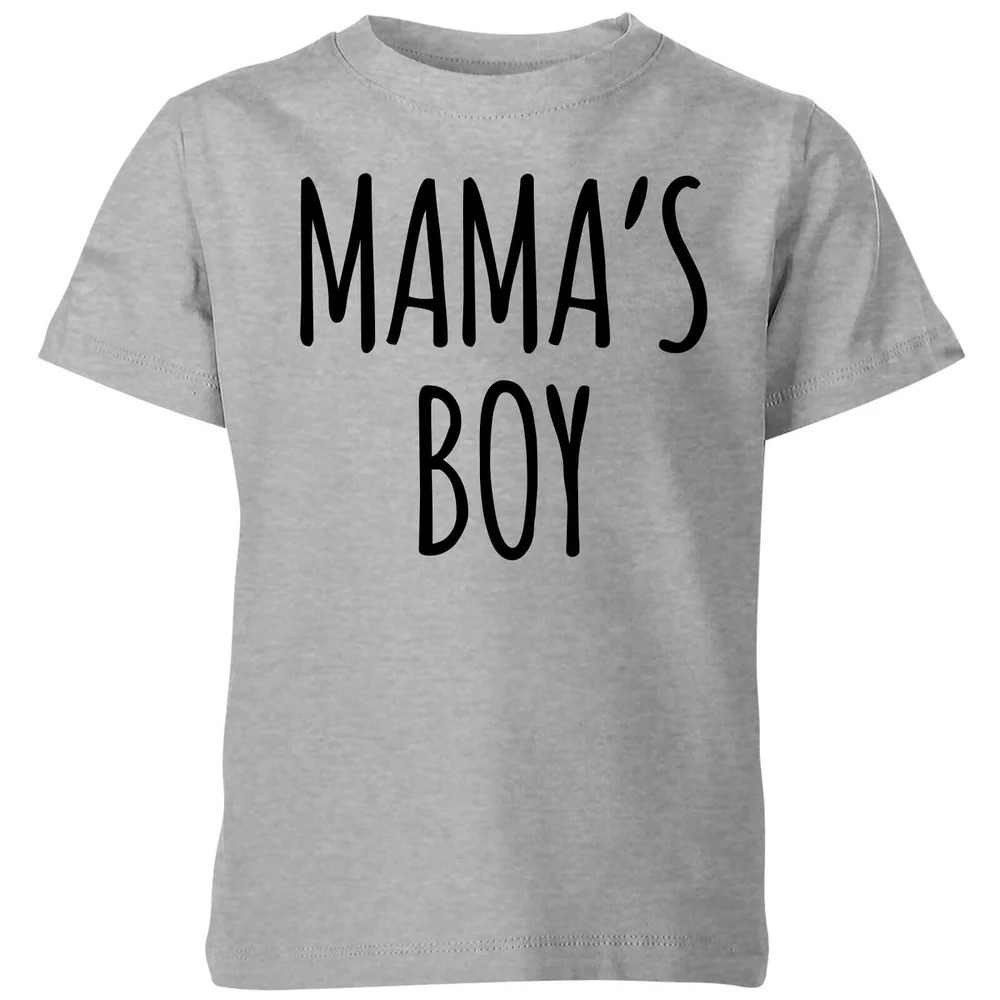 My Little Rascal Mama's Boy Kids' T-Shirt - Grey - 3-4 Years - Grey Image 1