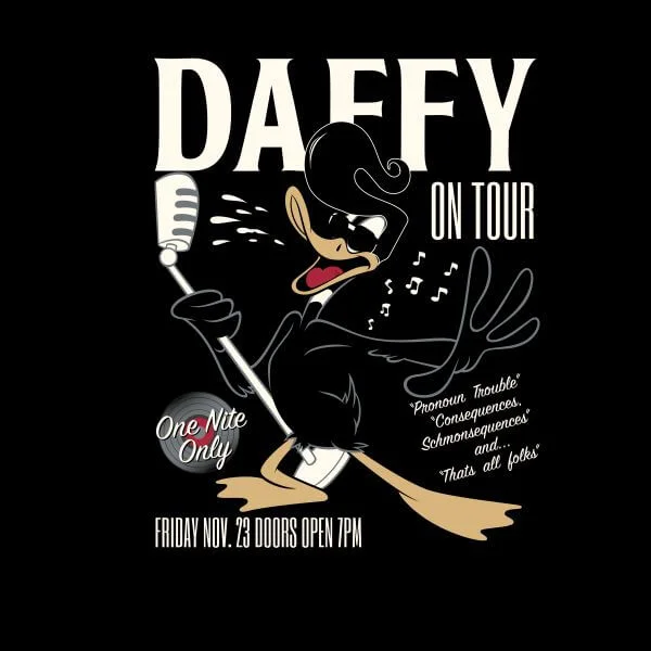 Looney Tunes Daffy Concert Women's T-Shirt - Black