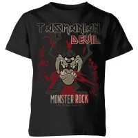 Looney Tunes Tasmanian Devil Monster Rock Kids' T-Shirt - Black