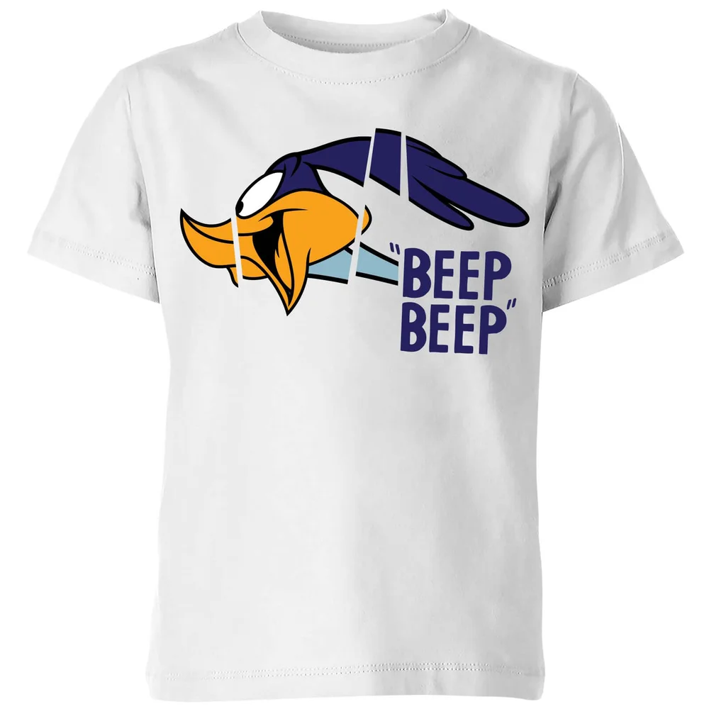 Looney Tunes Road Runner Beep Beep Kids' T-Shirt - White - 3-4 Years Image 1
