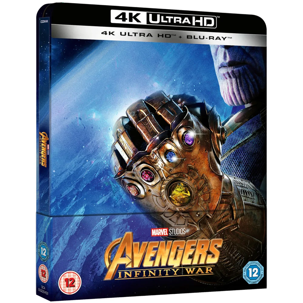 Avengers: Infinity War 4K Ultra HD (Includes 2D Version) - Zavvi UK Exclusive Limited Edition Steelbook Image 1