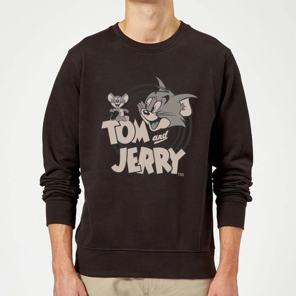 Tom & Jerry Circle Sweatshirt - Black - S Image 1