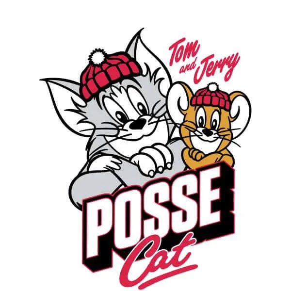 Tom & Jerry Posse Cat Sweatshirt - White