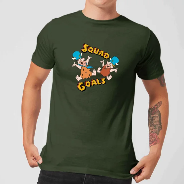 The Flintstones Squad Goals Men's T-Shirt - Forest Green