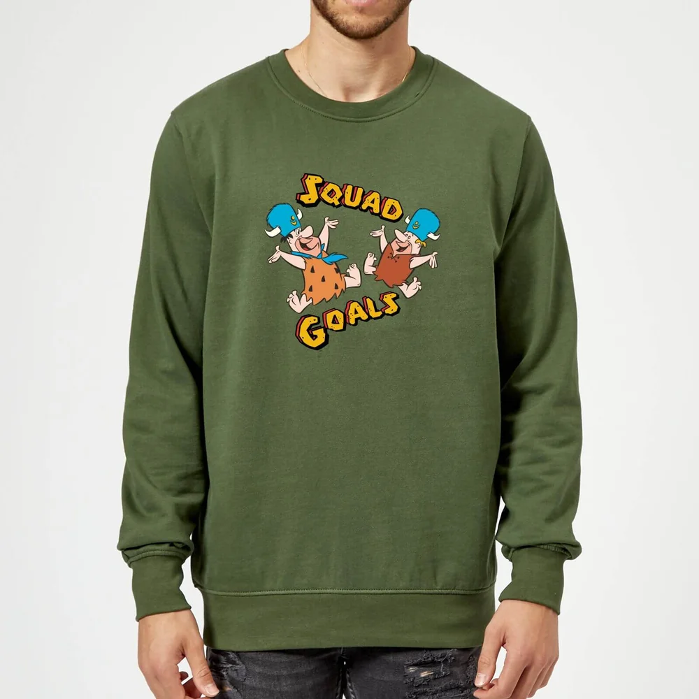 The Flintstones Squad Goals Sweatshirt - Forest Green - S Image 1