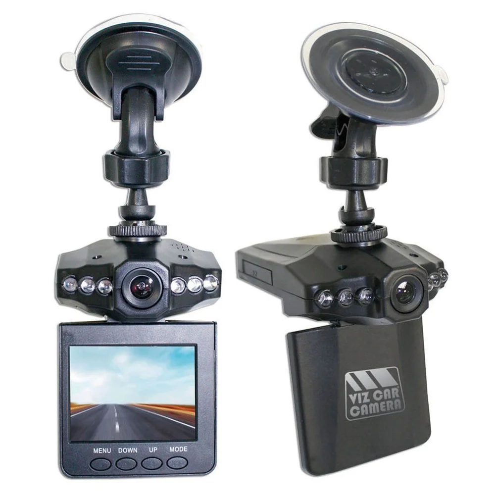 Viz Car 1080p 2.5 Inch Colour LCD Dash Cam with 270 Degree View - Black Image 1