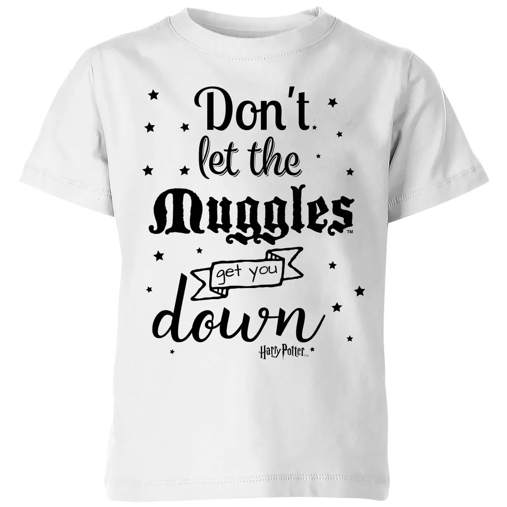 Harry Potter Don't Let The Muggles Get You Down Kids' T-Shirt - White - 3-4 Years Image 1