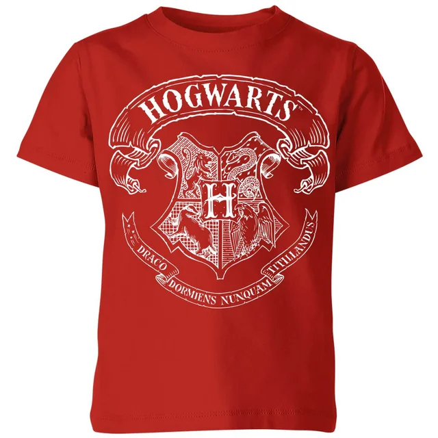 Harry Potter Hogwarts Crest Kids' T-Shirt - Red
