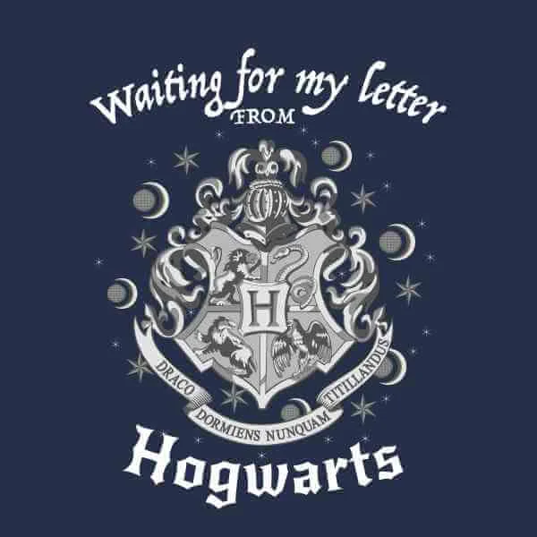 Harry Potter Waiting For My Letter From Hogwarts Men's T-Shirt - Navy