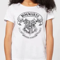 Harry Potter Hogwarts Crest Women's T-Shirt - White