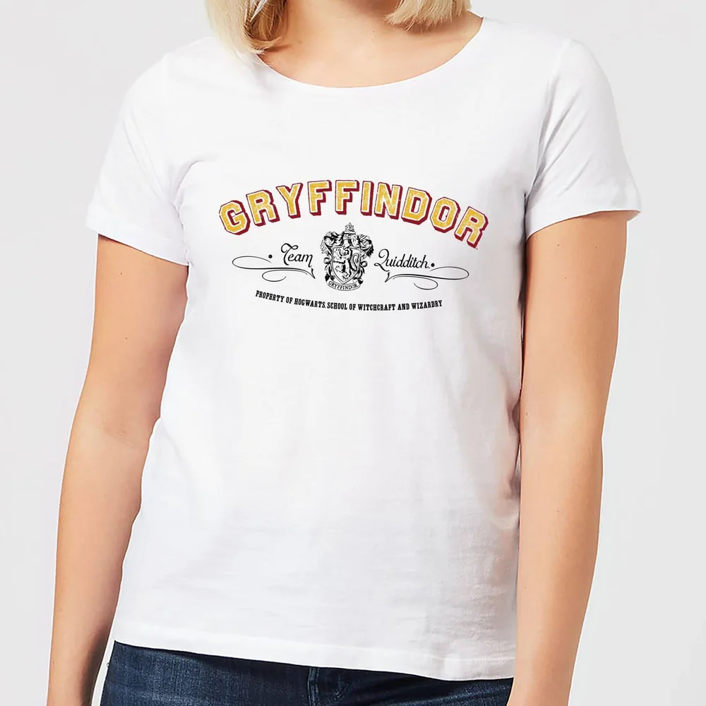 Harry Potter Gryffindor Team Quidditch Women's T-Shirt - White - S Image 1