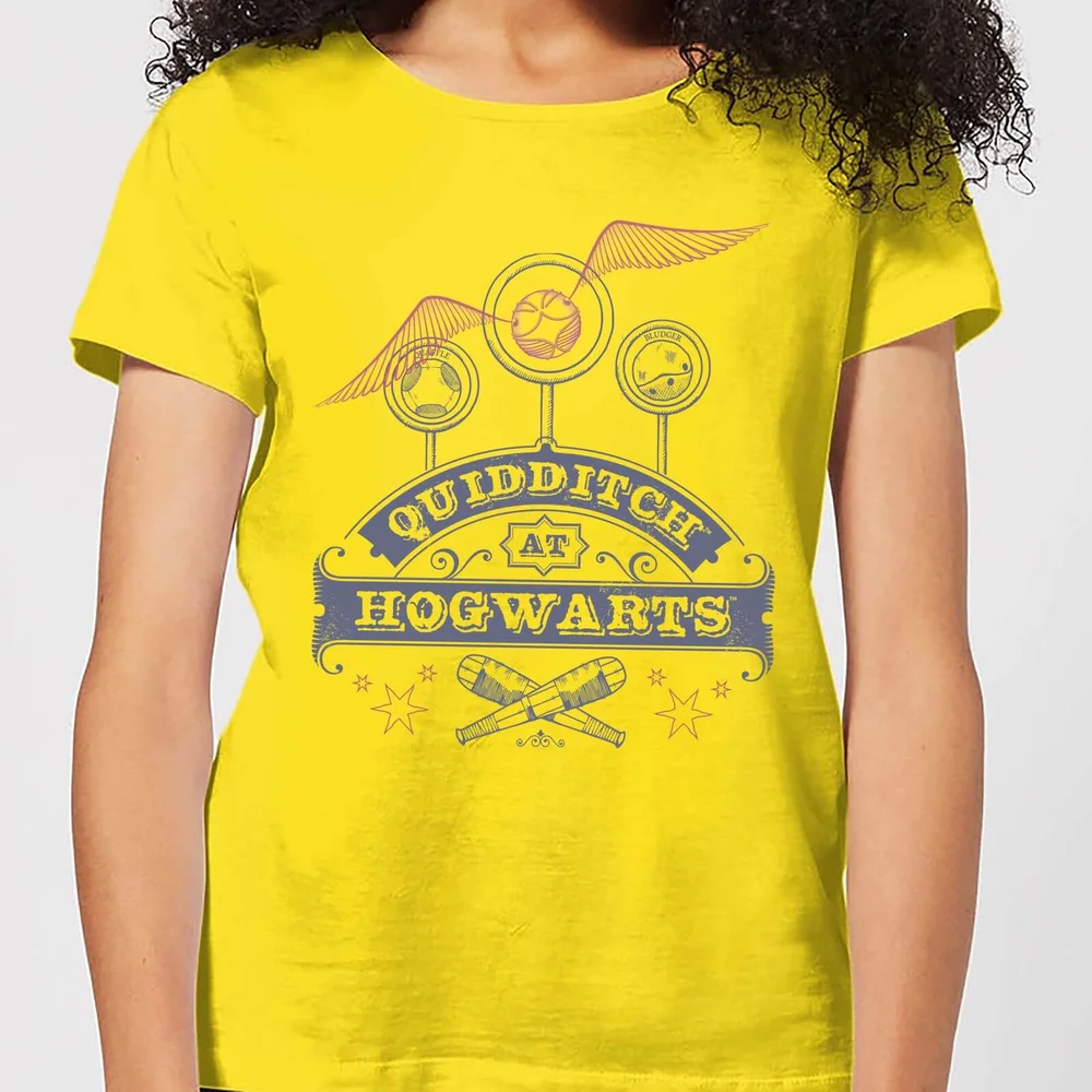 Harry Potter Quidditch At Hogwarts Women's T-Shirt - Yellow - L Image 1