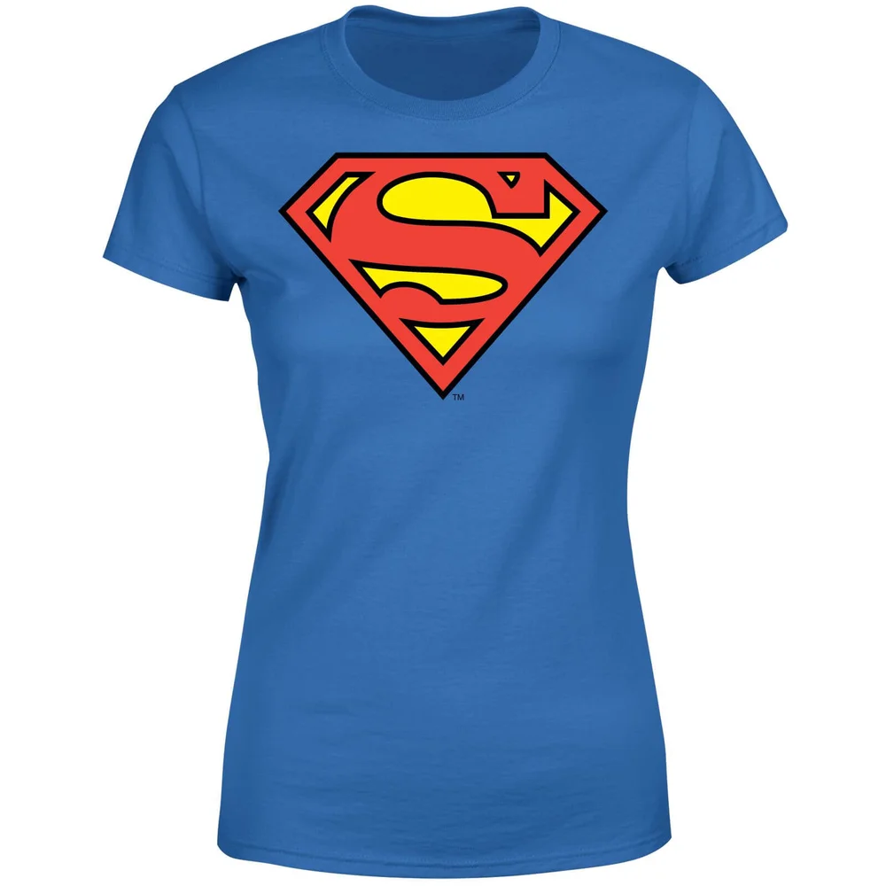 DC Originals Official Superman Shield Women's T-Shirt - Royal Blue - S Image 1