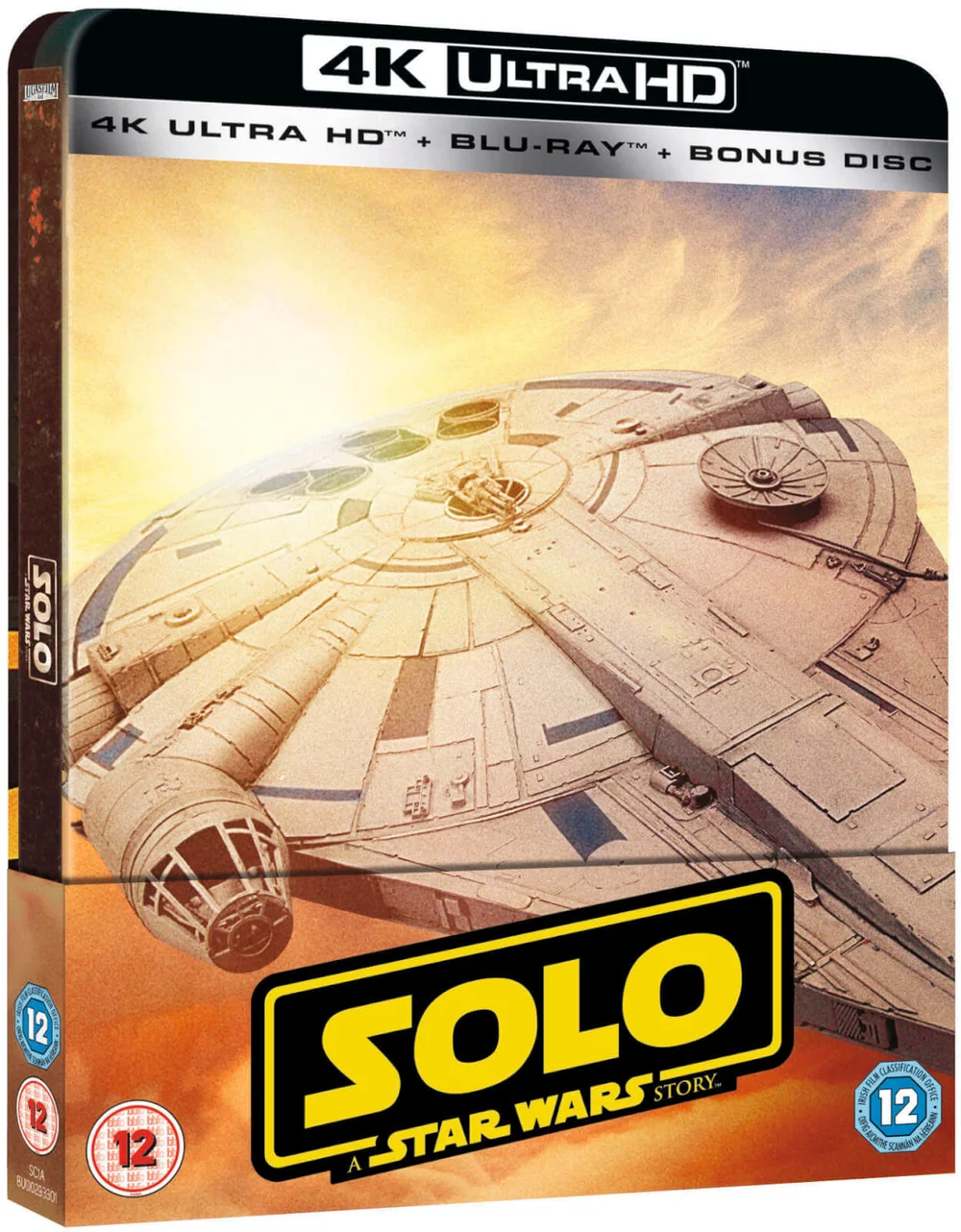 Solo: A Star Wars Story 4K Ultra HD (Includes 2D Version) - Zavvi UK Exclusive Limited Edition Steelbook Image 1