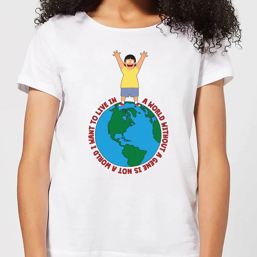 Bobs Burgers A World Without A Gene Women's T-Shirt - White - XS - White Image 1
