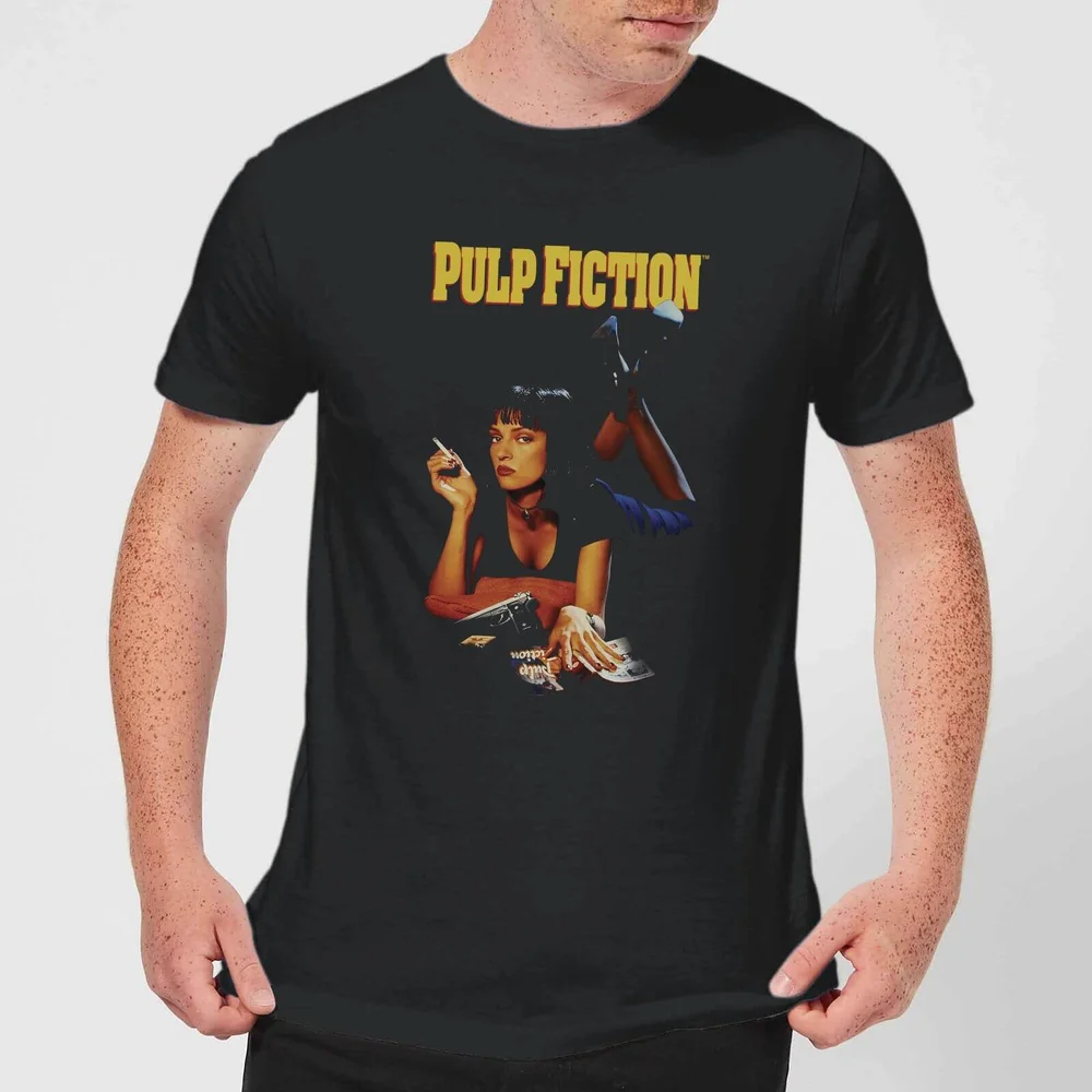 Pulp Fiction Poster Men's T-Shirt - Black - S - Black Image 1
