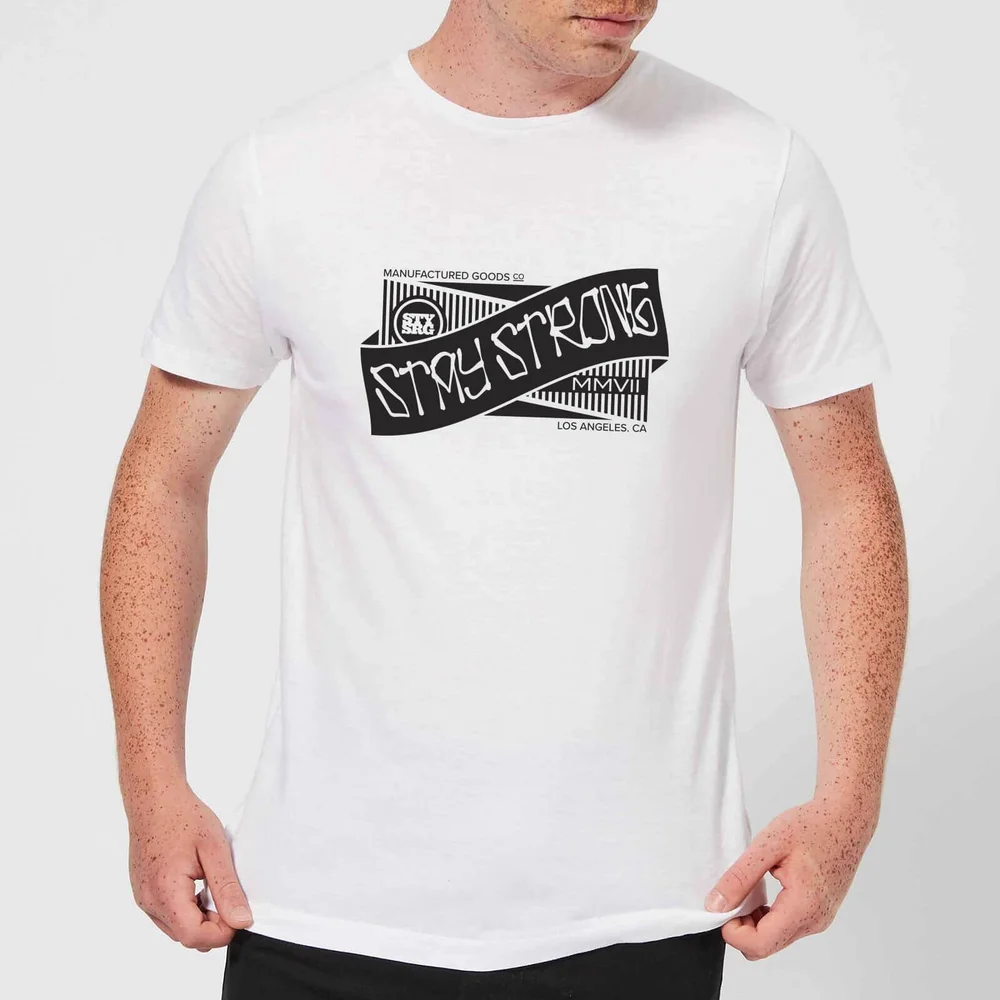 Stay Strong Ribbon Men's T-Shirt - White - 5XL Image 1