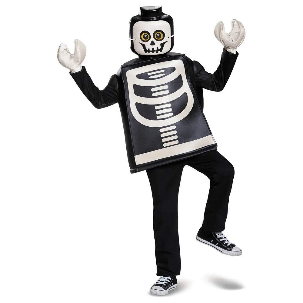 LEGO Iconic Kids Skeleton Classic Halloween Fancy Dress - Black - S/4-6 Years - Black Image 1