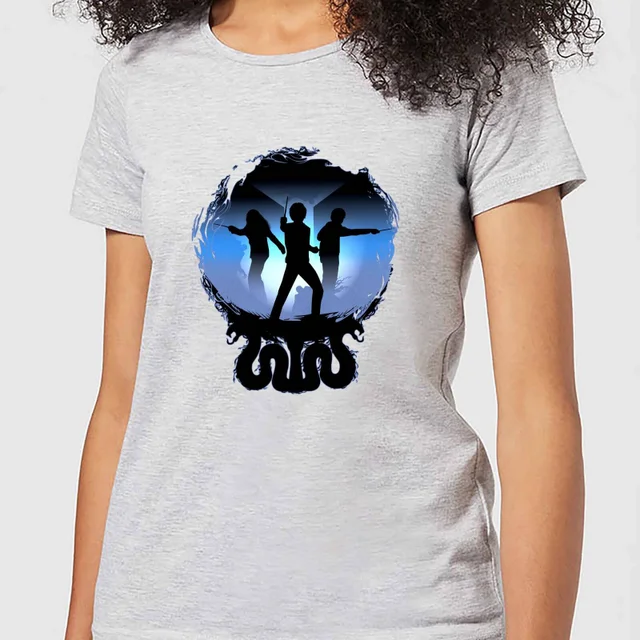 Harry Potter Silhouette Attack Women's T-Shirt - Grey