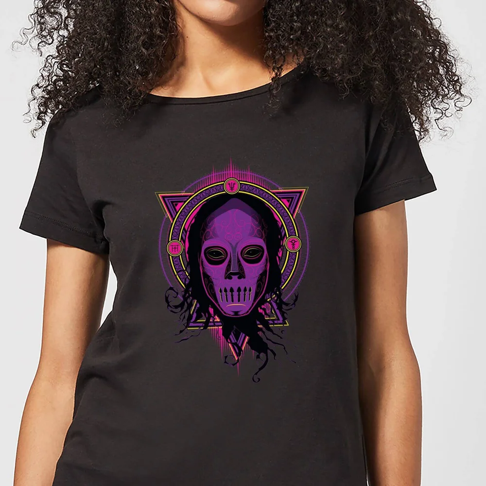 Harry Potter Neon Death Eater Women's T-Shirt - Black - S - Black Image 1