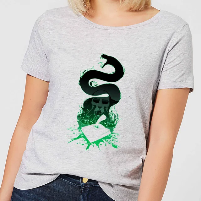 Harry Potter Basilisk Silhouette Women's T-Shirt - Grey