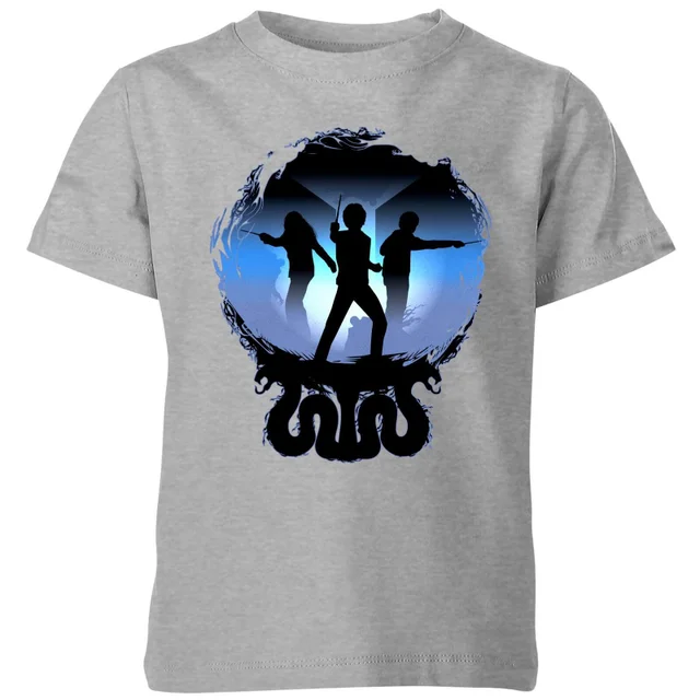 Harry Potter Silhouette Attack Kids' T-Shirt - Grey