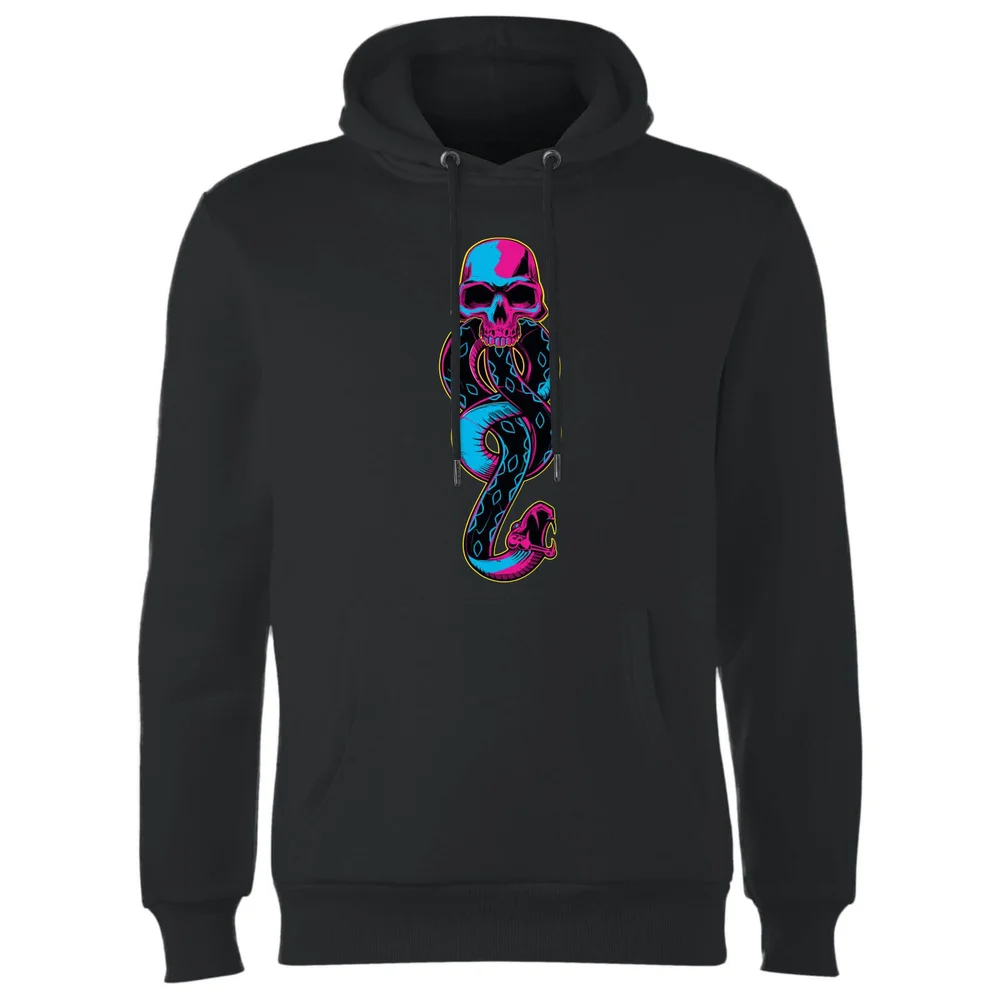 Harry Potter Neon Dark Mark Hoodie - Black - S - Black Image 1