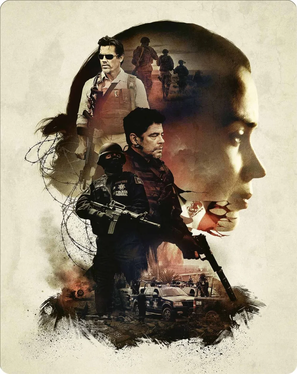 Sicario 4K Ultra HD (Includes Blu-Ray Version) - Zavvi UK Exclusive Steelbook Image 1