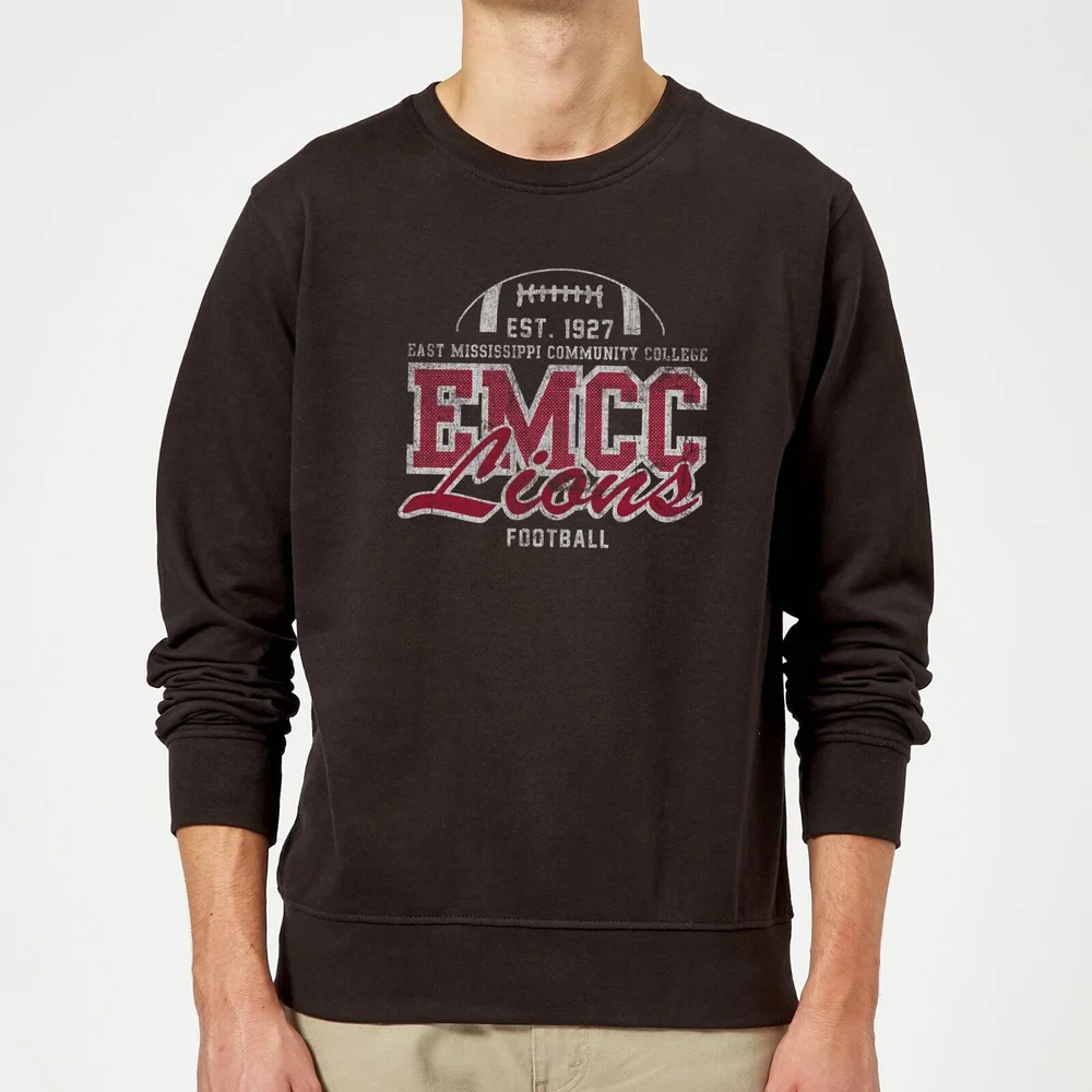 East Mississippi Community College Lions Distressed Sweatshirt - Black - S Image 1