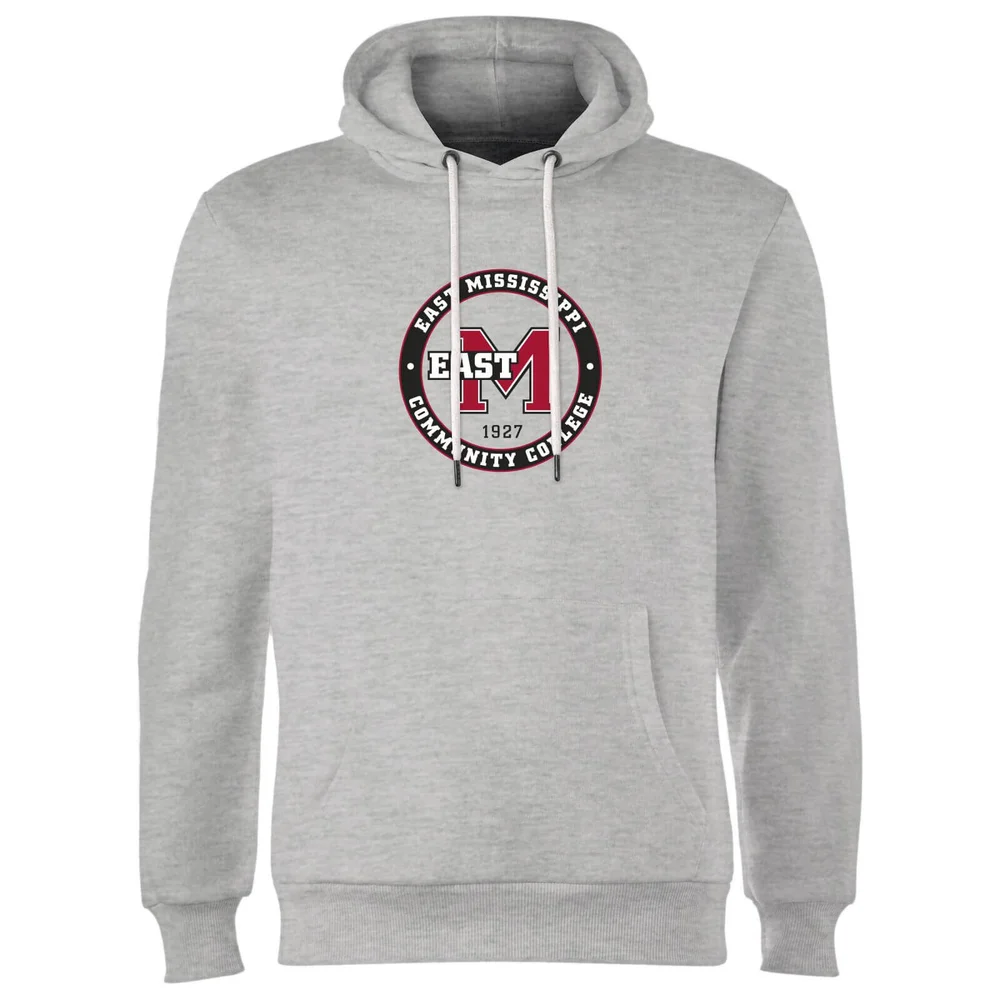 East Mississippi Community College Seal Hoodie - Grey - S - Grey Image 1