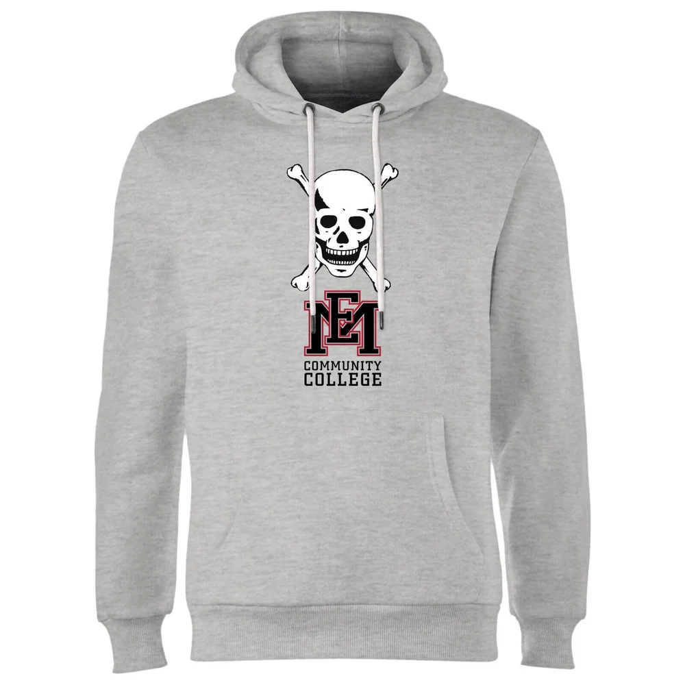East Mississippi Community College Skull and Logo Hoodie - Grey - S Image 1