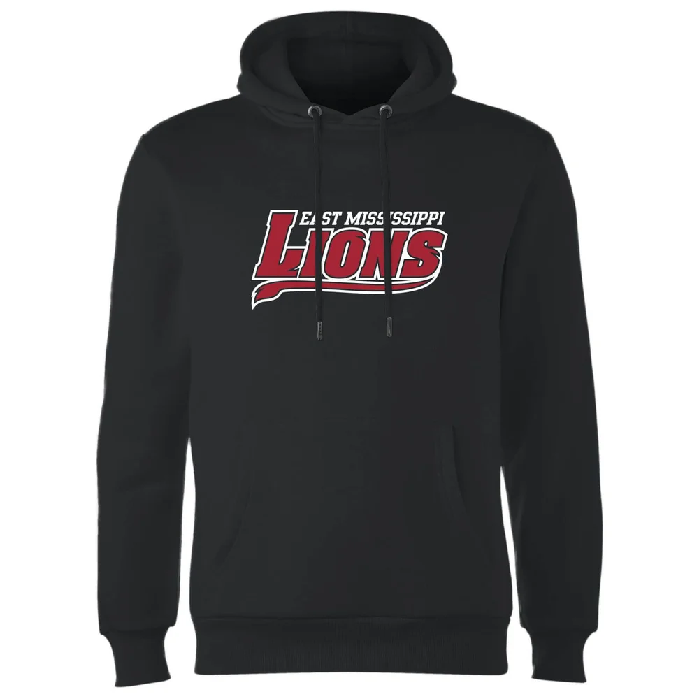 East Mississippi Community College Lions Script Logo Hoodie - Black - S Image 1