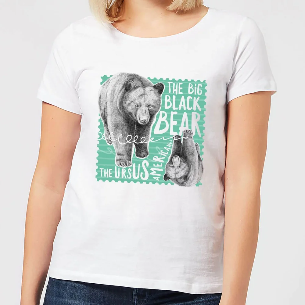 Natural History Museum The Big Black Bear Women's T-Shirt - White - S - White Image 1