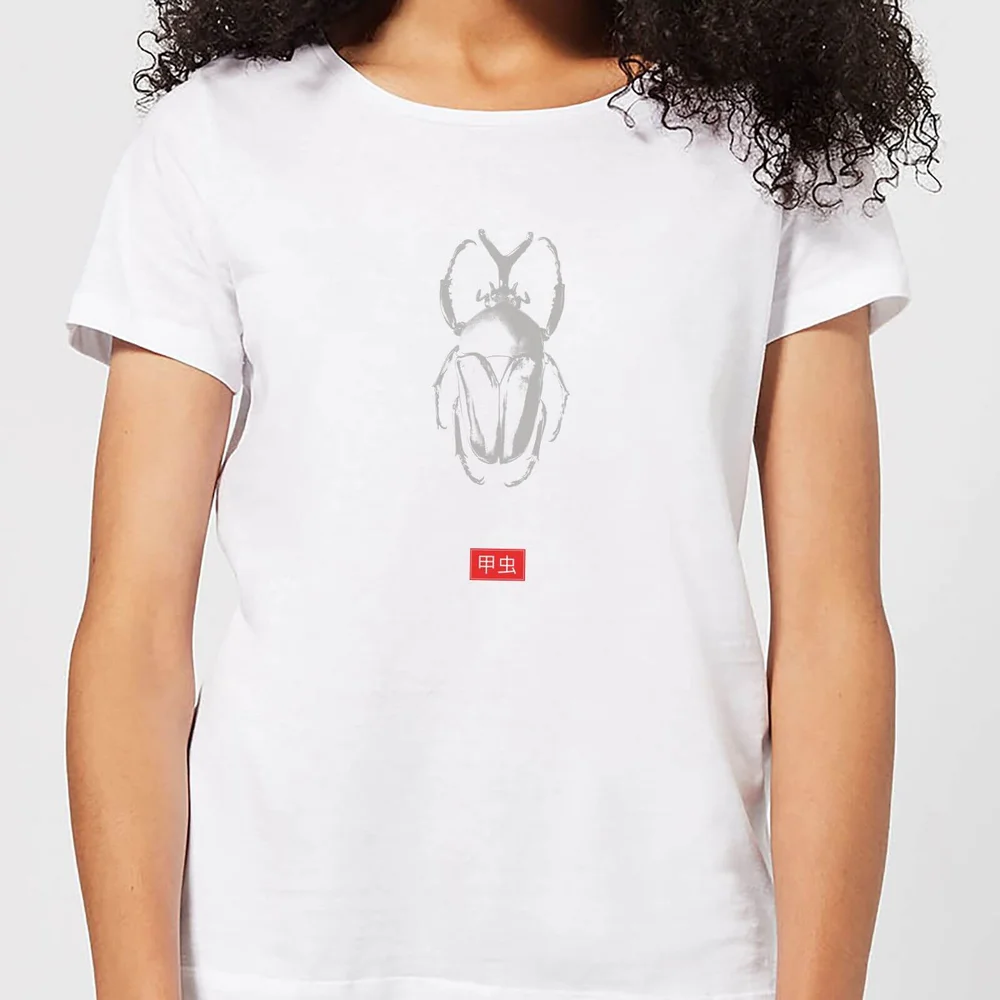 Natural History Museum Beetle Fashion Print Women's T-Shirt - White - S - White Image 1