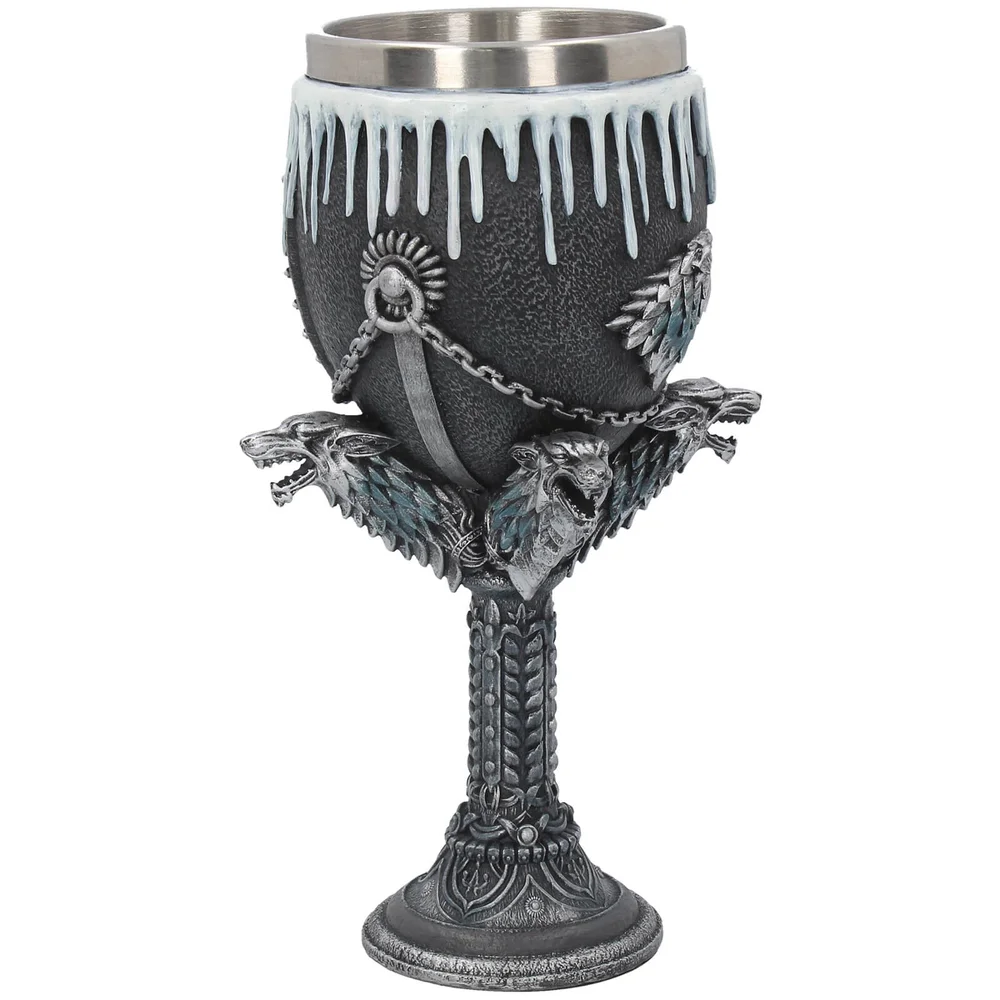 Game of Thrones House Stark Goblet Wine Glass 17.5cm Image 1