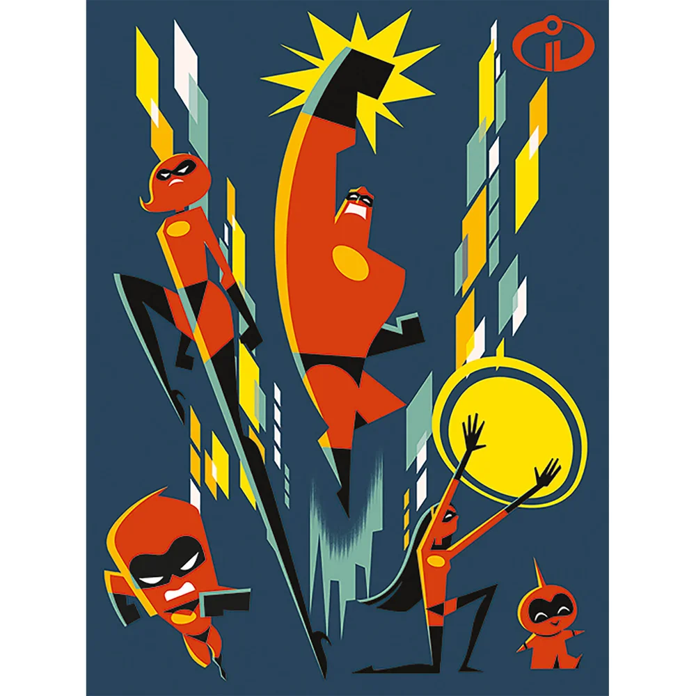 Incredibles 2 (Team) 60 x 80cm Canvas Image 1
