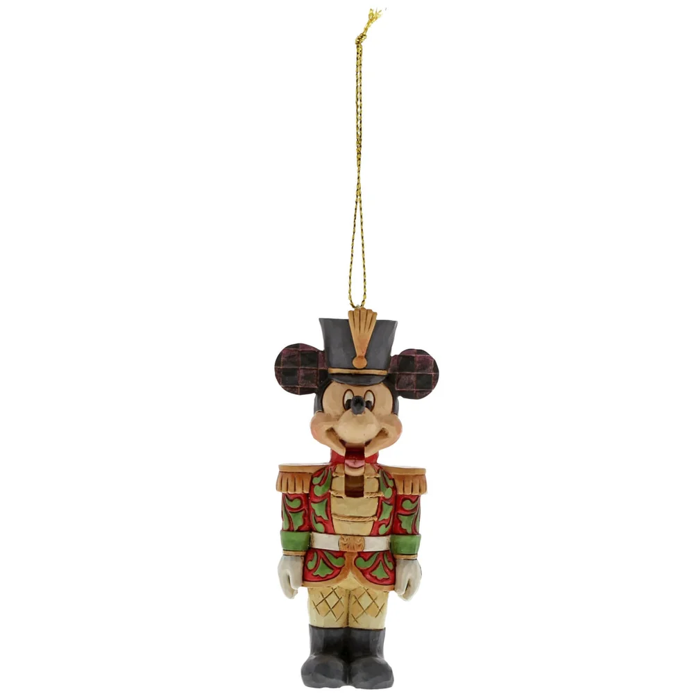 Disney Traditions Mickey Mouse Nutcracker Hanging Ornament Image 1