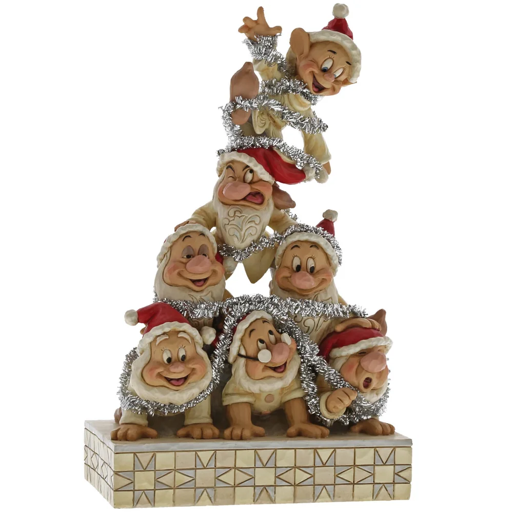 Disney Traditions Precarious Pyramid Seven Dwarfs Figurine Image 1