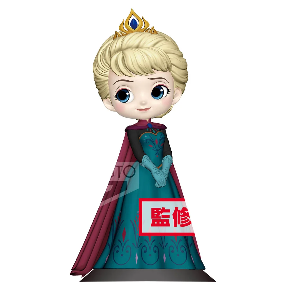 Banpresto Q Posket Disney Frozen Elsa Coronation Style Figure 14cm (Normal Colour Version) Image 1